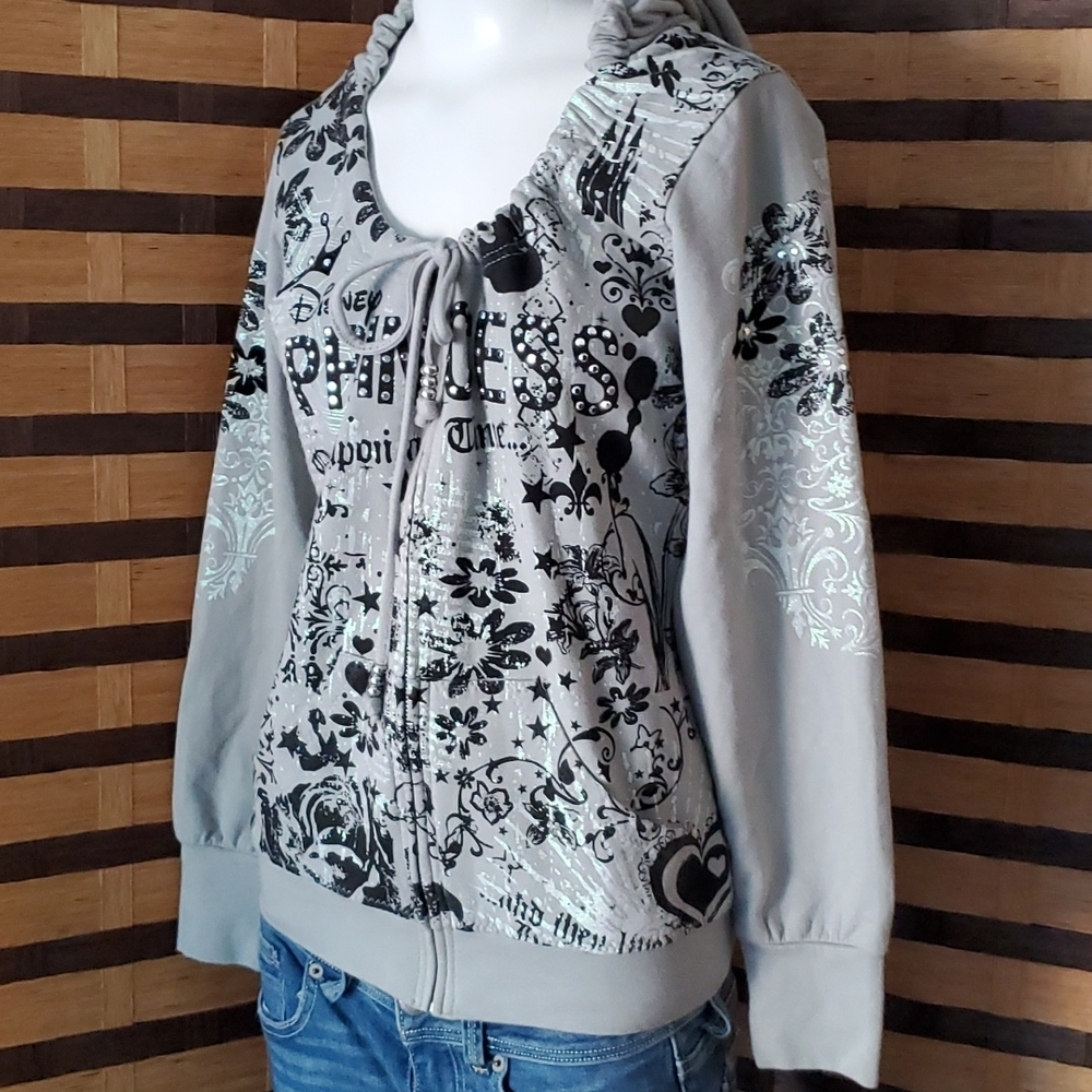 Disney Princess Bling zip up hoodie